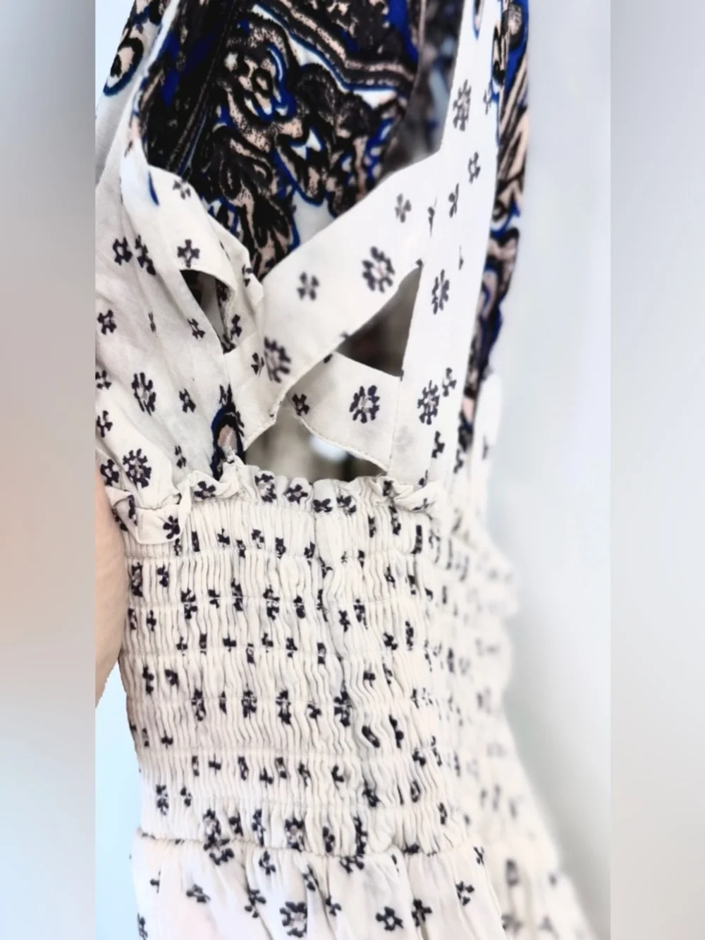 Free People "Walking Through My Dreams" Bohemian Sleeveless Mini Dress Size Sm - Picture 8 of 14